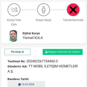 1 Günde Gelecek Dediler 1 Ay Oldu. Dijital Kurye Sorumsuzluğu