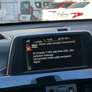 BMW X1 1 Litre Yağ Ekleyin Uyarısı