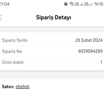 Scotty Ebebek Ve Vodafone Dan Şikayetçiyim.