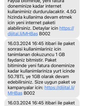 60 GB İnternet Yarım Saatte Nasıl Biter. Turkcell'den Cevap Bekliyorum