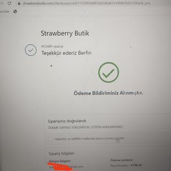Strawbery Wear Butik'ten Yaşanan Tatsız Alışveriş Deneyimi