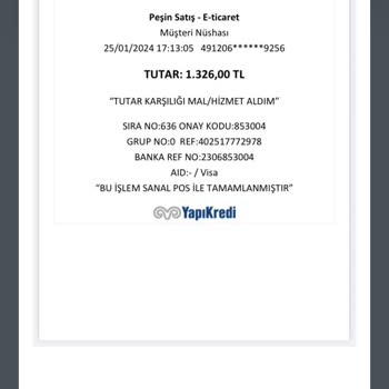 Yapı Kredi Bankası Bankanın İşlem İptali