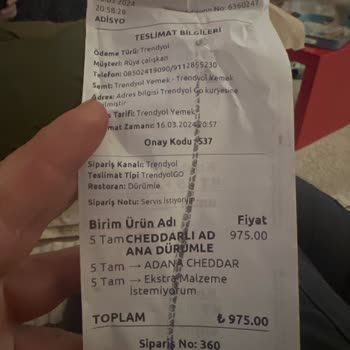 Trendyol Yemekten Alışveriş Yapmak Pişmanlıktır