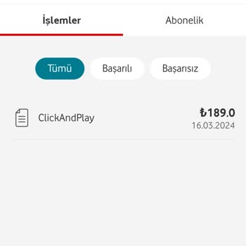 Vodafone Pişmanlıktır Mobil Ödeme