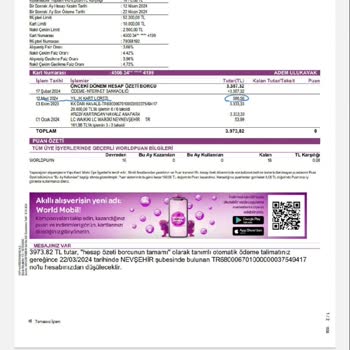 Yapı Kredi Bankası Yıllık Kredi Kartı Aidatı