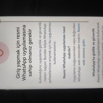 Huawei WhatsApp Resmi Olmayan Uygulama Hatası