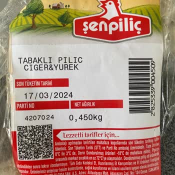 Şenpiliç Tavuk Ciğer İçinde