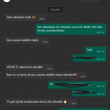 Lamia Giyim Paramı Geri Ödemedi