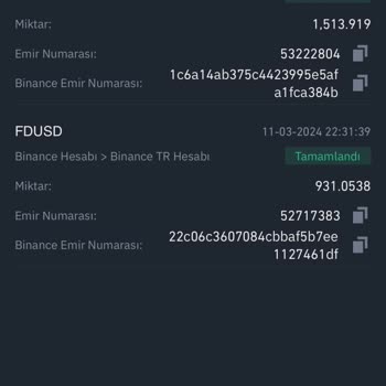 Binance Binance TR USDT Transfer Tutarsızlığı!