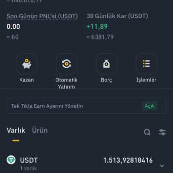 Binance Binance TR USDT Transfer Tutarsızlığı!