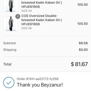 Cos Markası Kopyalanan Site