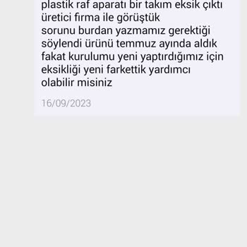 Ruum Store Eksik Parça Tedarik İşleminin Gerçekleştirilmemesi