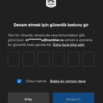 Epic Games Hesabım Çalındı. A