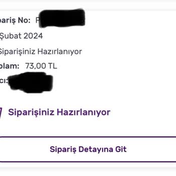 Gratis 1 Aydır Siparişimi Elime Ulaştıramadı