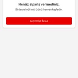 Vodafone Yanımda Siparişim Gözükmüyor.