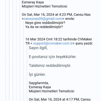 CV Maker Bilgimiz Dışında İzinsiz Para Çekiyor