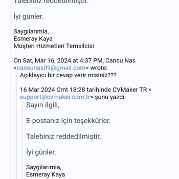 CV Maker Bilgimiz Dışında İzinsiz Para Çekiyor