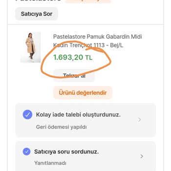 Hepsiburada Pastelastore Adlı Mağazanın Uyanıklık Yapması