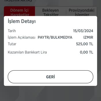 Paytr Bulkmedya Tarafından Kredi Kartımdan Çekilen Paranın İadesi Hk