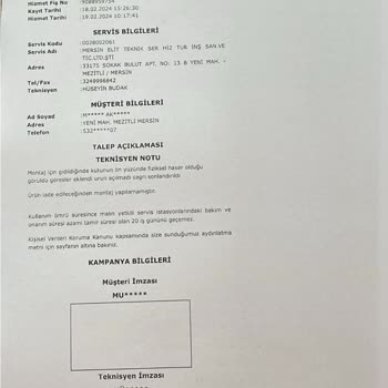 A101'den Alınan Televizyonun Gönderilmemesi Hakkında