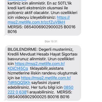 Metlife İznim Dışında Başvuru
