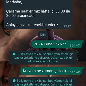 Dijital Kurye Dönüt Vermiyor Ve İletişim Sağlanamıyor.