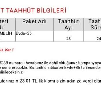 Vodafone Taahhüt Bitimi Fiyat Değişikliği