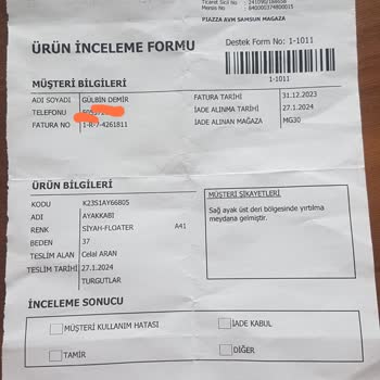 Tergan Deri Kalitesiz Loafer Ayakkabı Ve İade Sorunu