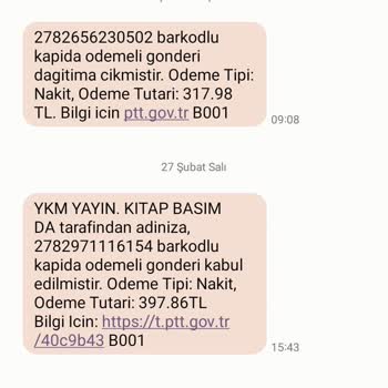 YKMkitap Kargom Eksik Geldi Ve Ürünlerimi Gönderme Yapılmadı