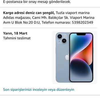 Amazon Güvenlik Sebebiyle Sipariş İptali