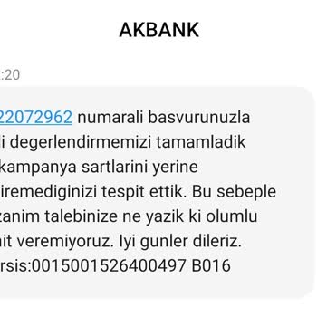 Akbank Kampanya Vaadini Tutmuyor