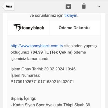 Tonny Black Sipariş Göndermeme Mağduriyet