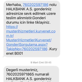 Kuryenet Kart Teslim Edilmemesi