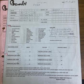 Bambi Ayakkabı Bot İki Kere Tamire Gitti Ve Hep Yırtık Gönderdiler