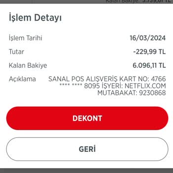 Netflix İzinsiz Para Çekme