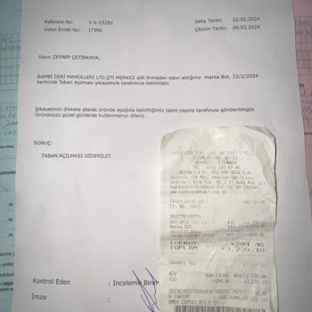 Yeşil Kundura Yırtık Botu Tamir Ettik Diye İki Kere Geri Gönderdiler