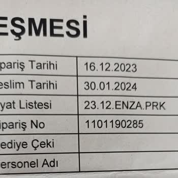 Enza Home Yatak Odası Takımı Teslim Edilememesi