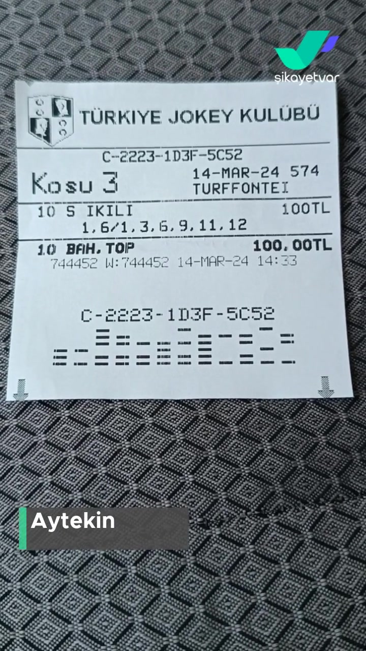 Türkiye Jokey Kulübü (tjk) Kazançlı Kuponum Ödenmiş Görünüyor Fakat Kupon Bende videonun kapak resmi