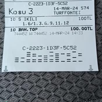 Türkiye Jokey Kulübü (tjk) Kazançlı Kuponum Ödenmiş Görünüyor Fakat Kupon Bende