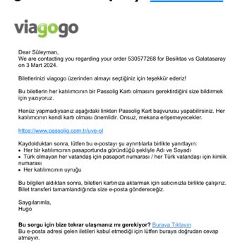 Viagogo Şikayet Etmek Başlığı