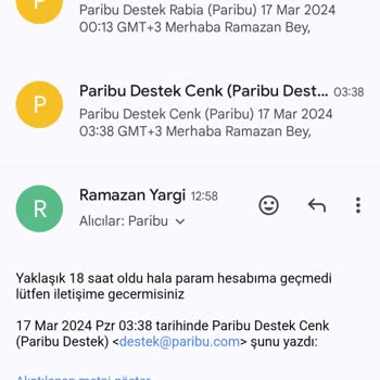 Paribu Para Çekim Talebi Bir Turlu Gerçekleşmiyor