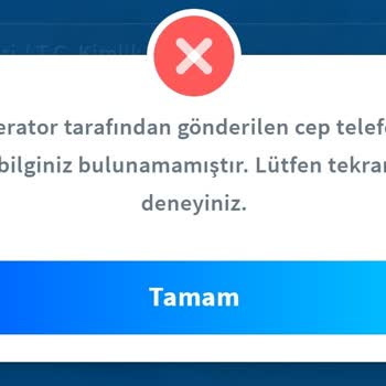 Halkbank Mobil Operatör Hatası