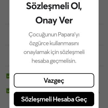 Papara Veli İzni Veremiyorum