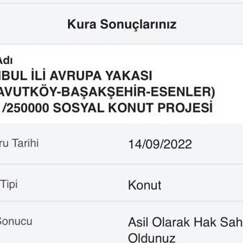 TOKİ Projesinde Asil Hak Sahibi Olmama Rağmen Geri Dönüş Alınamaması