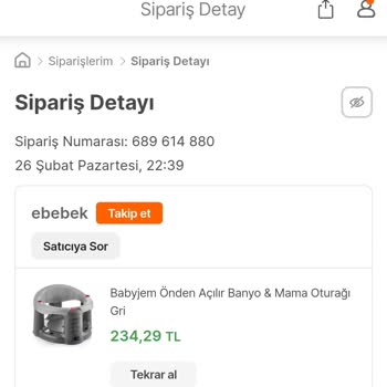 ebebek Hepsiburada'dan Aldığım Ürün Teslim Edilmedi