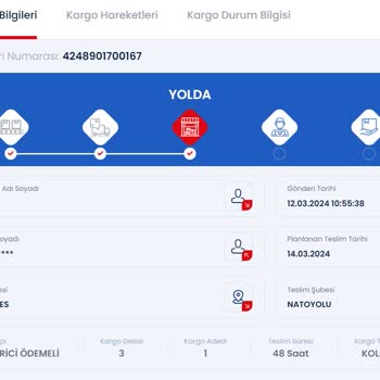 Aras Kargo Menderes Şubesindeki Kargom