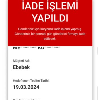 AGT Kurye Ürünümü Teslim Etmedi.