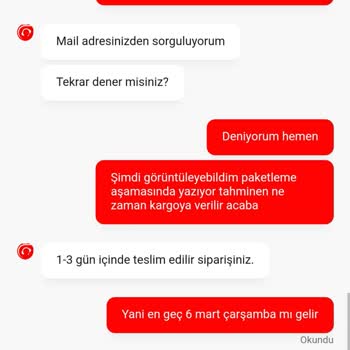 Aurakonsept Siparişim Teslim Edilmedi