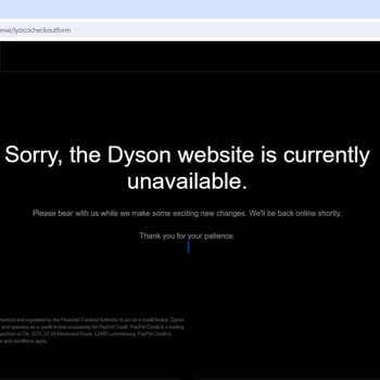 Dyson'ın Kendi İnternet Sitesinde Para Çekiliyor Sipariş Oluşmuyor