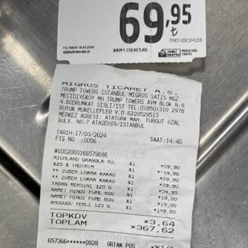 Migros Kasada 2 Katı Para Alıyor